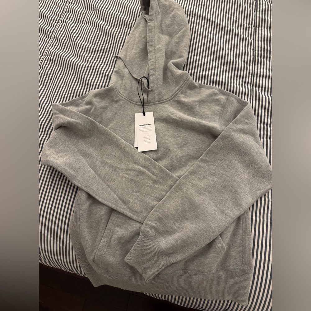Reigning Champ mid weight terry grey hoodie in Xs